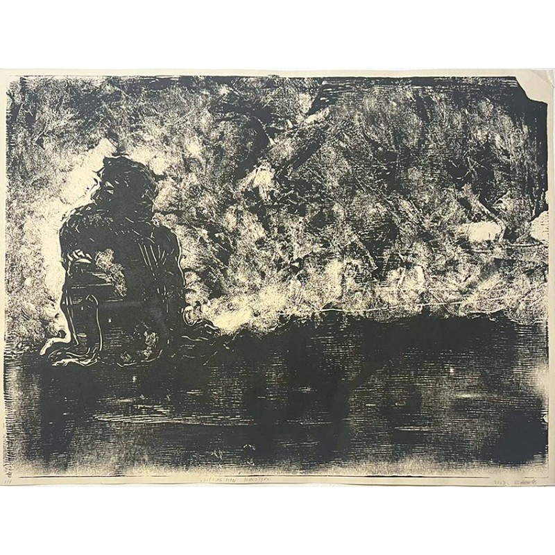 Monotype 1 “Sitting man”, 2023