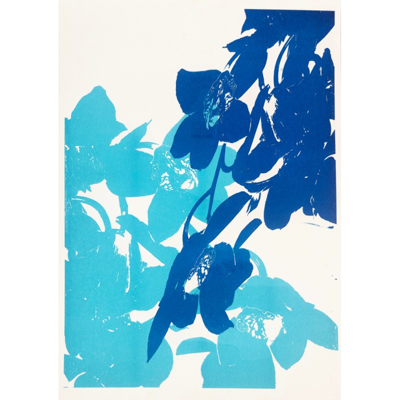 Orchids in blue and marine, 2025 Orchids in blue and marine, 2025