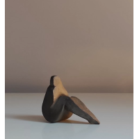 Looking girl. Stylized abstract sculpture, 2015