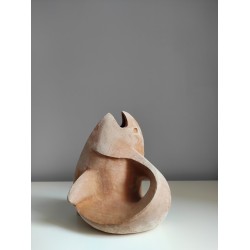 Fish beast vase, Stylized abstract sculpture, 2010